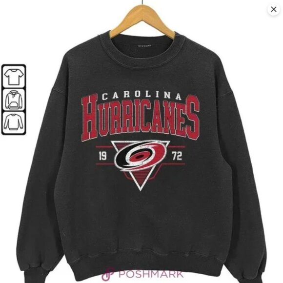 Carolina Hurricanes Ice Hockey Sweatshirt Carolina Hurricanes 1972 Shirt Sweater - Picture 1 of 3